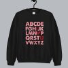 Alphabet I LOVE YOU Valentine Sweatshirt SN