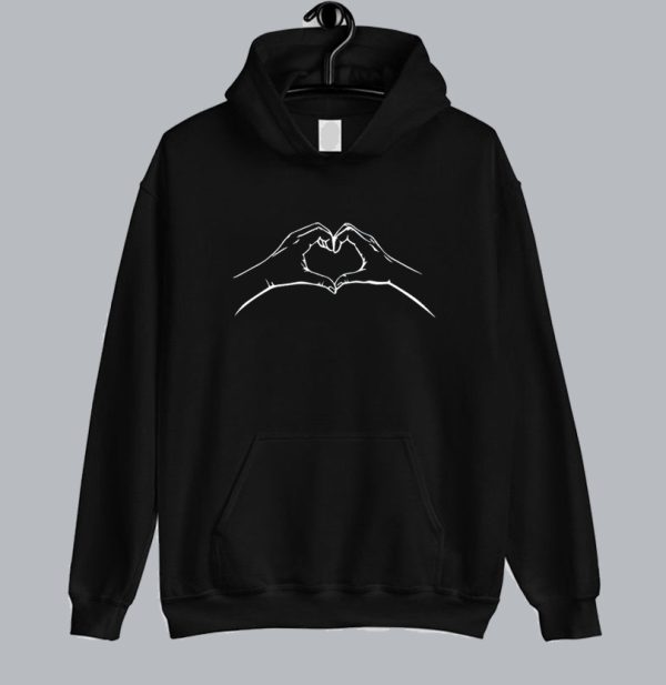 Heart Shaped Hands Valentines Day Hoodie SN