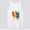Watercolor LGBT Love Wins Rainbow Tank Top SN