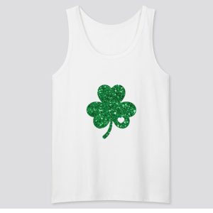 Shamrock Glitter Patrick's Day Tank Top SN