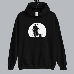 Baby Yoda mandalorian and starwars hoodie SN