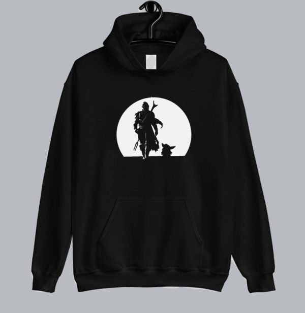 Baby Yoda mandalorian and starwars hoodie SN