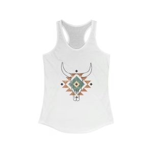 Aztec Cow Skull Tank Top SN