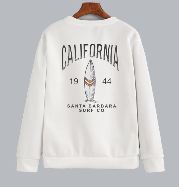 California 1944 Surf Sweatshirt Back SN