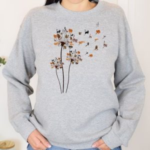 Cats Flower Fly Dandelion Sweatshirt SN