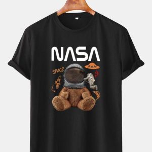 NASA Space Bear Print T-Shirt SN