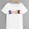 Smile Letter T-Shirt SN