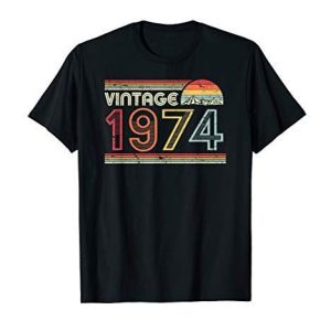1974 Vintage Birthday T-shirt SN