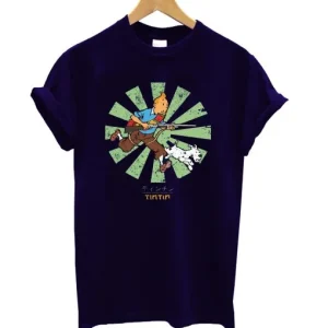 Tintin Retro Japanese T-Shirt SN