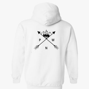 Pacific Northwest Mountain Hoodie Back SN