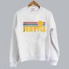 Retro Sunset Crewneck Seattle Sweatshirt SN