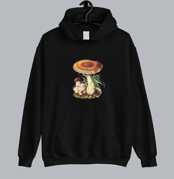 Vintage Mushroom Floral Hoodie SN