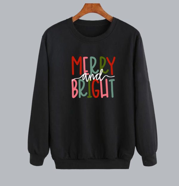 Merry and Bright Christmas Sweatshirt SN