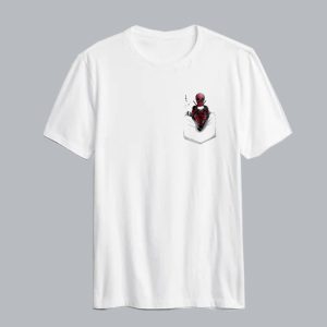Pocket Deadpool Playing Games T-Shirt SN