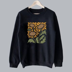 Retro Sunflower Crewneck Vintage Sweatshirt SN