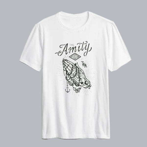 The Amity Affliction Merch Rosary Praying T Shirt SN