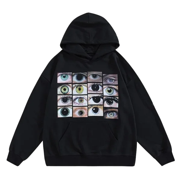 Eye Photo Graphic Hoodie SN