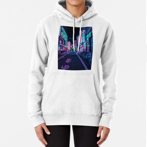 Tokyo - A Neon Wonderland Pullover Hoodie SN