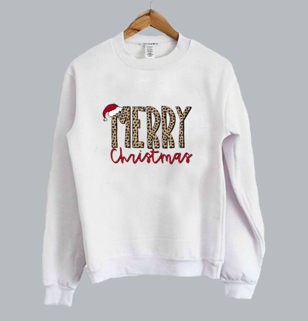 Buffalo Plaid Merry Christmas Leopard Sweatshirt SN