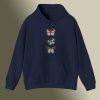 Butterfly Pattern Pullover Hoodie SC