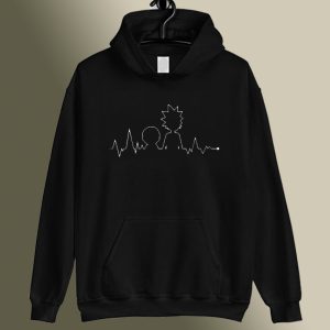 Heartbeat Rick and Morty Hoodie SC