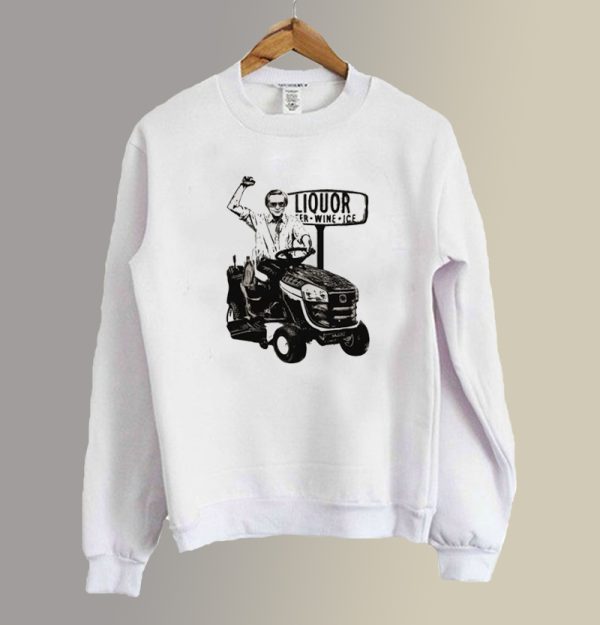 Liquor Tractor Vintage Beer 80s Sweatshirt SC