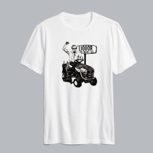 Liquor Tractor Vintage Beer 80s T Shirt SC