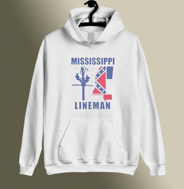 Mississippi Flag Power Lineman Hoodies SC