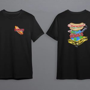 Pinks Hot Dogs T shirt (2 Side) SC