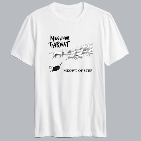 Meowner Threat Punk Cat T Shirt