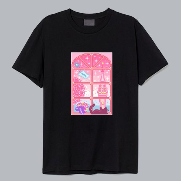 Window to the World Pixel Art T Shirt