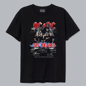 ACDC Band 50th Anniversary T Shirt