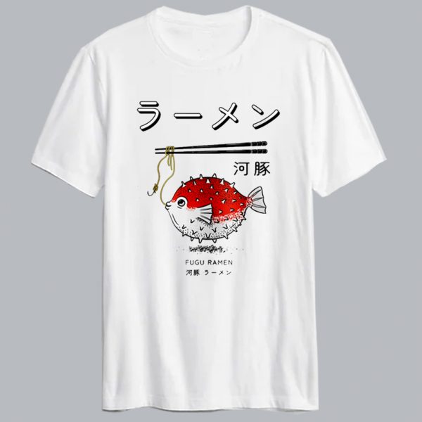 Japanese Ramen Fugu Fish T Shirt