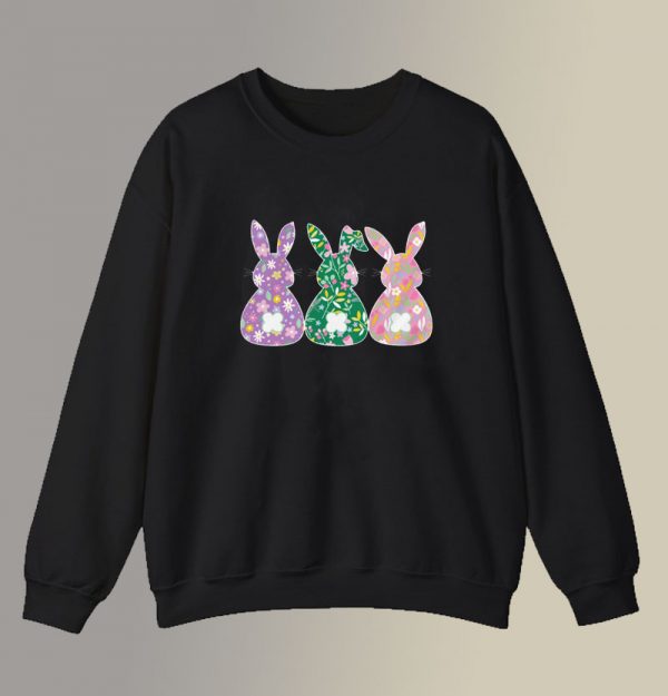 Whimsical Bunnies Crewneck Sweatshirt