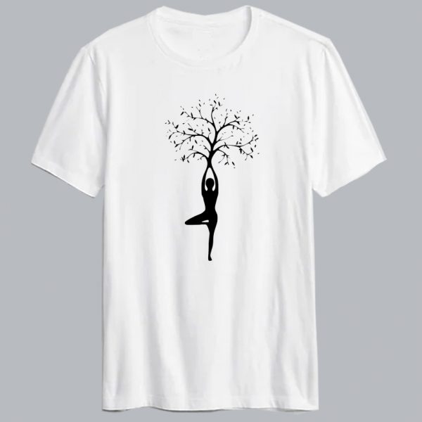 Yoga Namaste Tree T Shirt