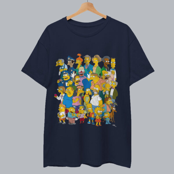 The Simpsons Springfield Group Montage Bart Homer T-Shirt