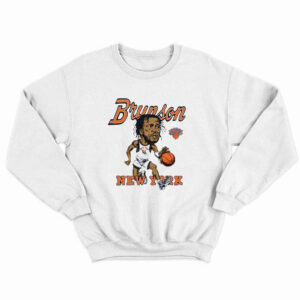 Jalen Brunson New York Knicks basketball signature cartoon Sweatshirt