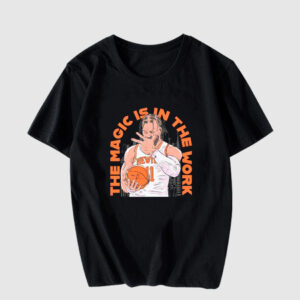 Jalen Brunson New York Knicks the magic is in the work T shirt