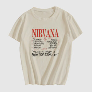 NIRVANA tour spot T-shirt