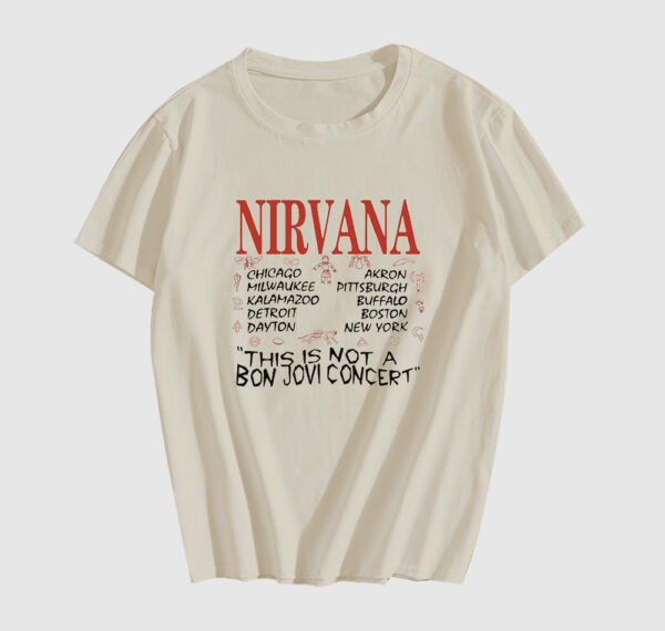 NIRVANA tour spot T-shirt