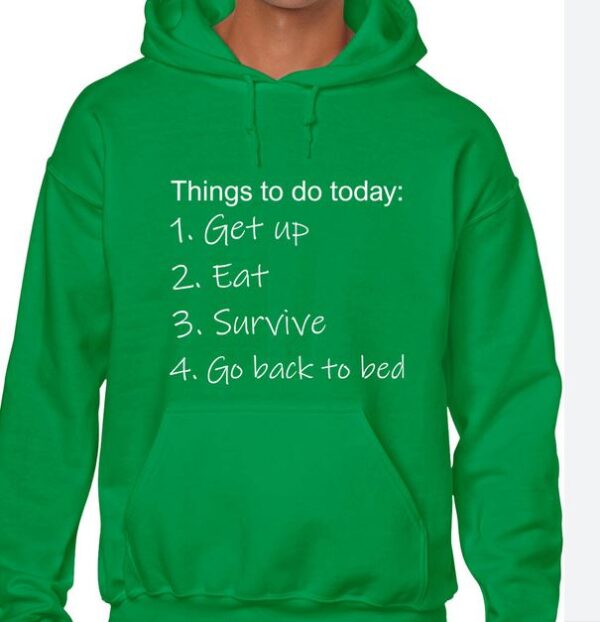 THINGS TO DO TODAY HOODY HOODIE