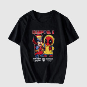 Cute Deadpool and Wolverine Dress Up T Shirt